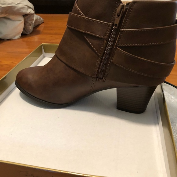 Thalia Sodi Ankle Booties in Brown - Picture 3 of 5